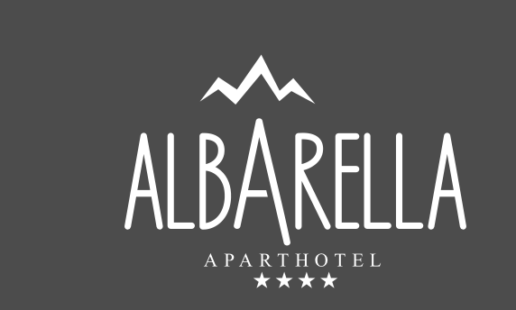 Logo Albarella Aparthotel mit Bergsymbolik