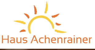 Logo Haus Achenrainer mit Sonnenmotiv